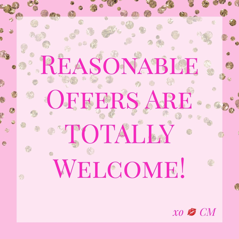 Reasonable offers are always welcome my loves!